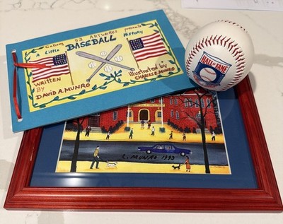 Charles E. Munro - National Baseball Hall of Fame & Museum W/ Ball -  SIGNED