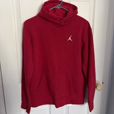 Jordan Kids Red Pullover Hoodie Pocket