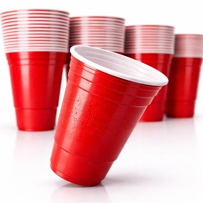 50x Beer Pong Becher wiederverwendbar 473 ml