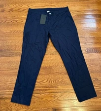 New Fabletics The High Side Chino Slim Fit Pants Fits Mens 36x28 Blue Stretch