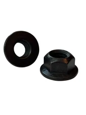 (100 Pcs) 5/16"-18 Grade 8 (G) Hex Flange Top Lock Nuts Coarse Zinc Phos & Oil