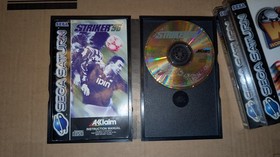 3X Sega Saturn football games PAL region Striker 96 , wls 98 , ivg , C.I.B 