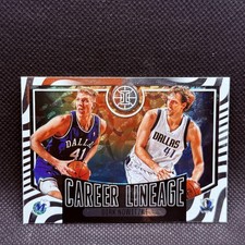 2020-21 Panini Illusions #12 Dirk Nowitzki Career Lineage Dallas Mavericks