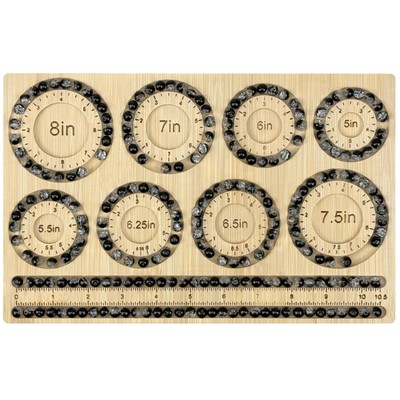 Bead Boards for Jewelry Making, Bamboo Beading Board for Jewelry Bracelet Mak...