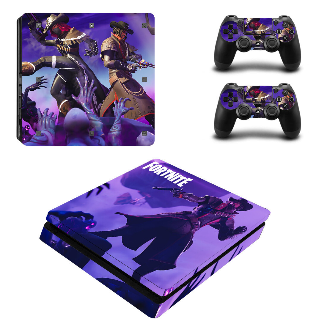 PS4 Slim Gaming Skin Sticker Decal Wrap Console & Controller