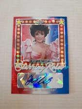Joan Collins /3 RWB Ice SR Autograph Card 2021 Leaf Pop Century Dynasty 