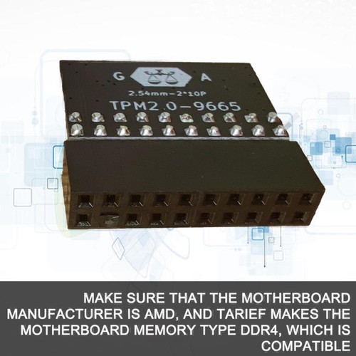 For ASUS TPM-L R2.0 Compatible Trusted Platform TPM 2.0 Pin Module-20 FAST - Bild 7 von 10