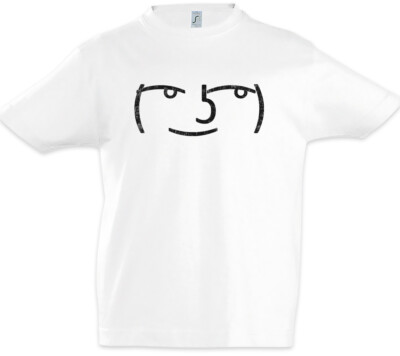 Le Lenny Face Kinder Jungen T-Shirt Fun Admin Informatiker Programmierer Hacker