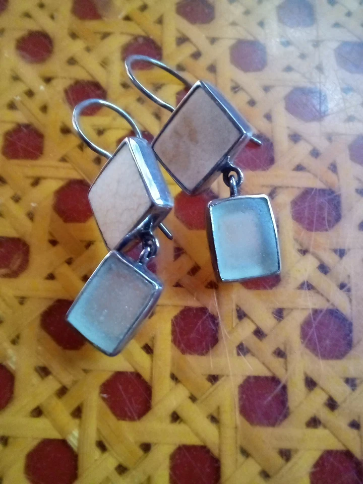 Jessica Lee 925 Sterling Silver Sea Glass Earrings - Image 2 of 4