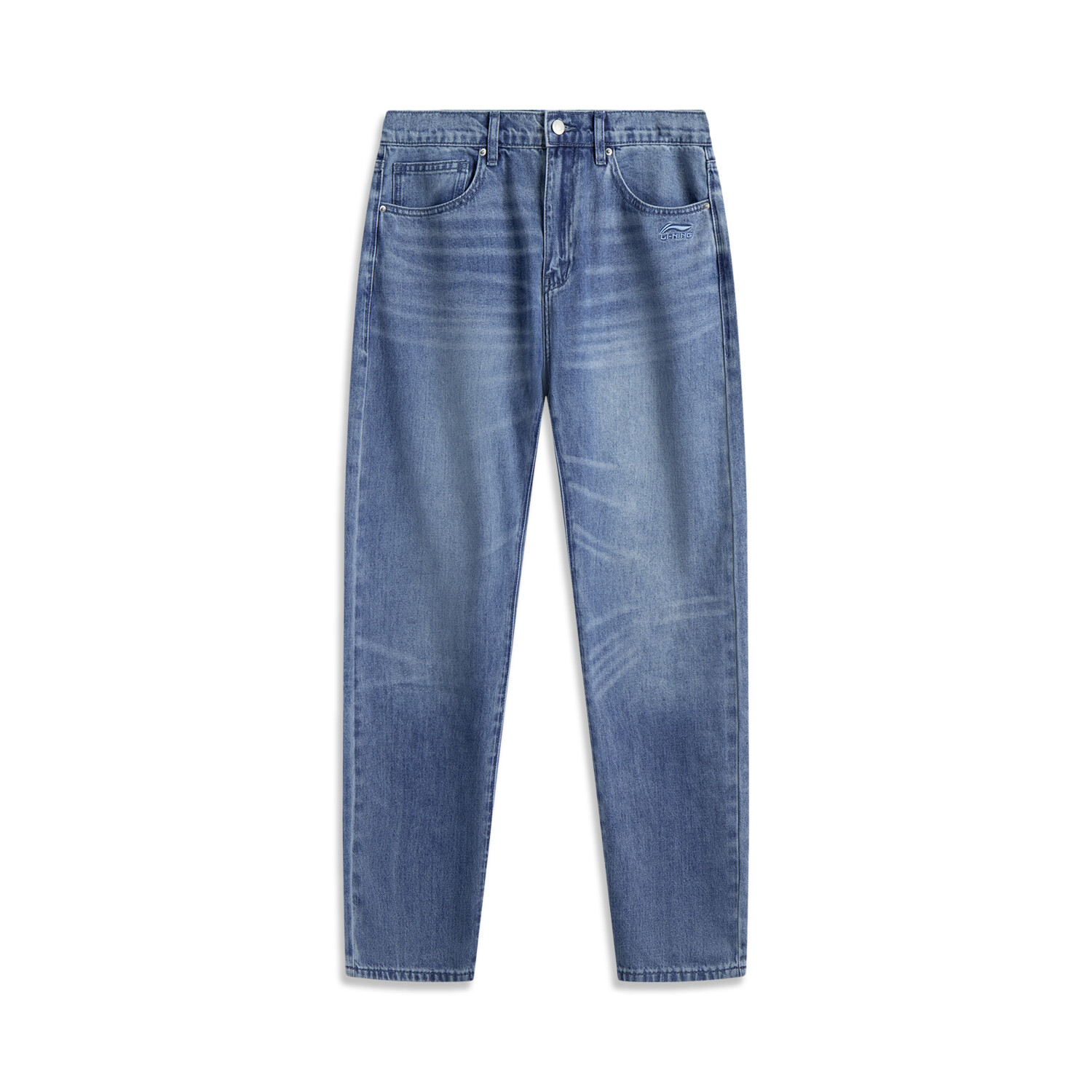 Повседневные простые однотонные джинсы с прямыми штанинами из спортивной трендовой серии Li-Ning 21090₽