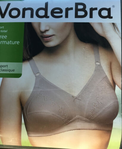 WonderBra 2620 kabellose volle Unterstützung taupe neu mit Etikett 44D - Bild 1 von 5