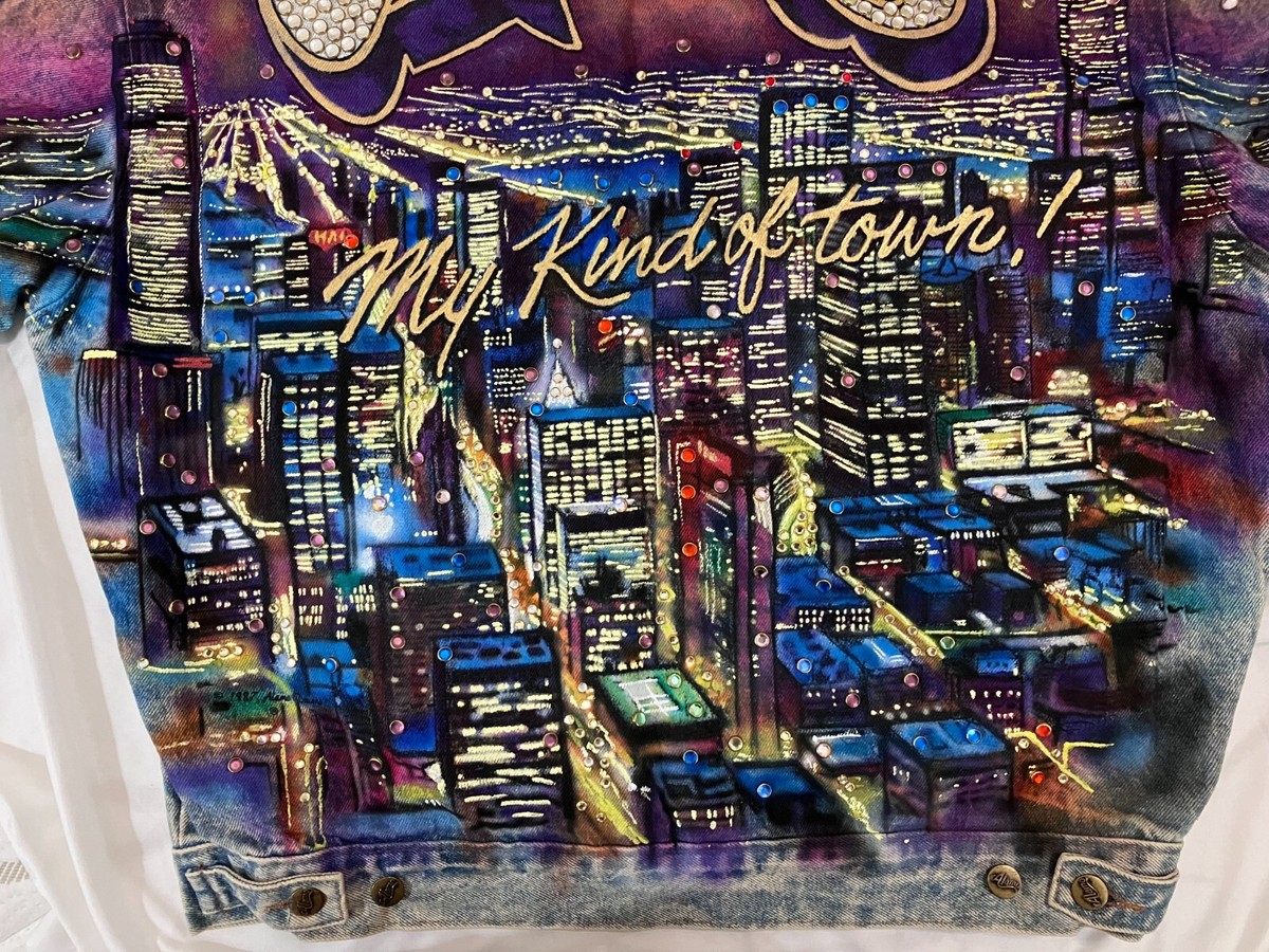 RARE Vintage 1987 Tony Alamo Denim Jacket Hand Painted Chicago | eBay