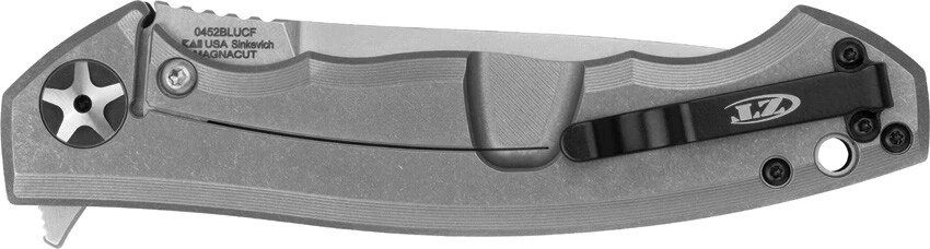 Zero Tolerance Large Sinkevich Blue Carbon Fiber Folding Pocket Knife 0452BLUCF - Image 2 of 2