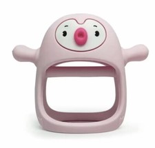 Penguin Buddy Never Drop Silicone Baby Teething Toys Hand Pacifier