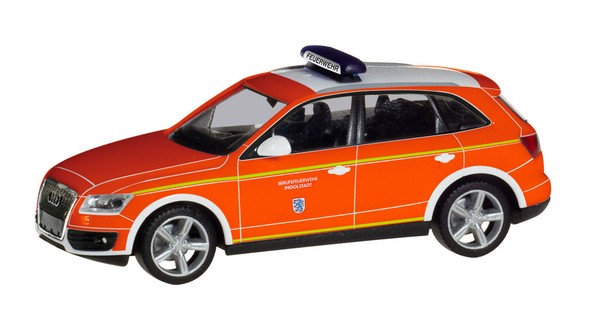 "Herpa 094344 Audi Q5 Komadofahrzeug \"Feuerwehr Ingolstadt\" Ho 1:87 Neu"-image