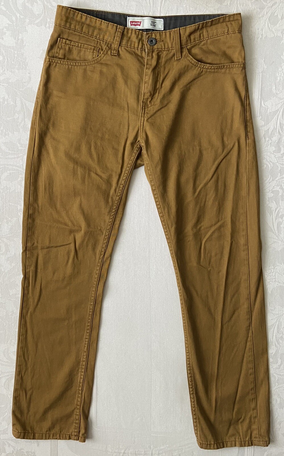 Levis 511 Slim Fit Denim Jean Brown Cider Women Size 18 Waist