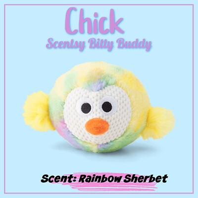 NEW Scentsy Chick Bitty Buddy, Scent: Rainbow Sherbet, Plush Easter Chick