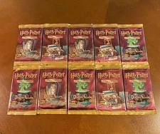 Lot of (10) Diagon Alley Booster Packs Sealed Harry Potter TCG Random Pack Art