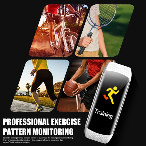 Smart Watch Men Women Fitness Tracker Bracelet Heart Rate BP Monitor Pedometer - Picture 6 of 17