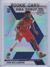 ZION WILLIAMSON ROOKIE CARD 2019 Panini SILVER PRIZMS $$ RC Basketball PELICANS