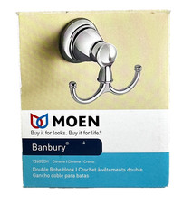 MOEN Banbury Double Robe Hook in Chrome Y2603CH - New in Box