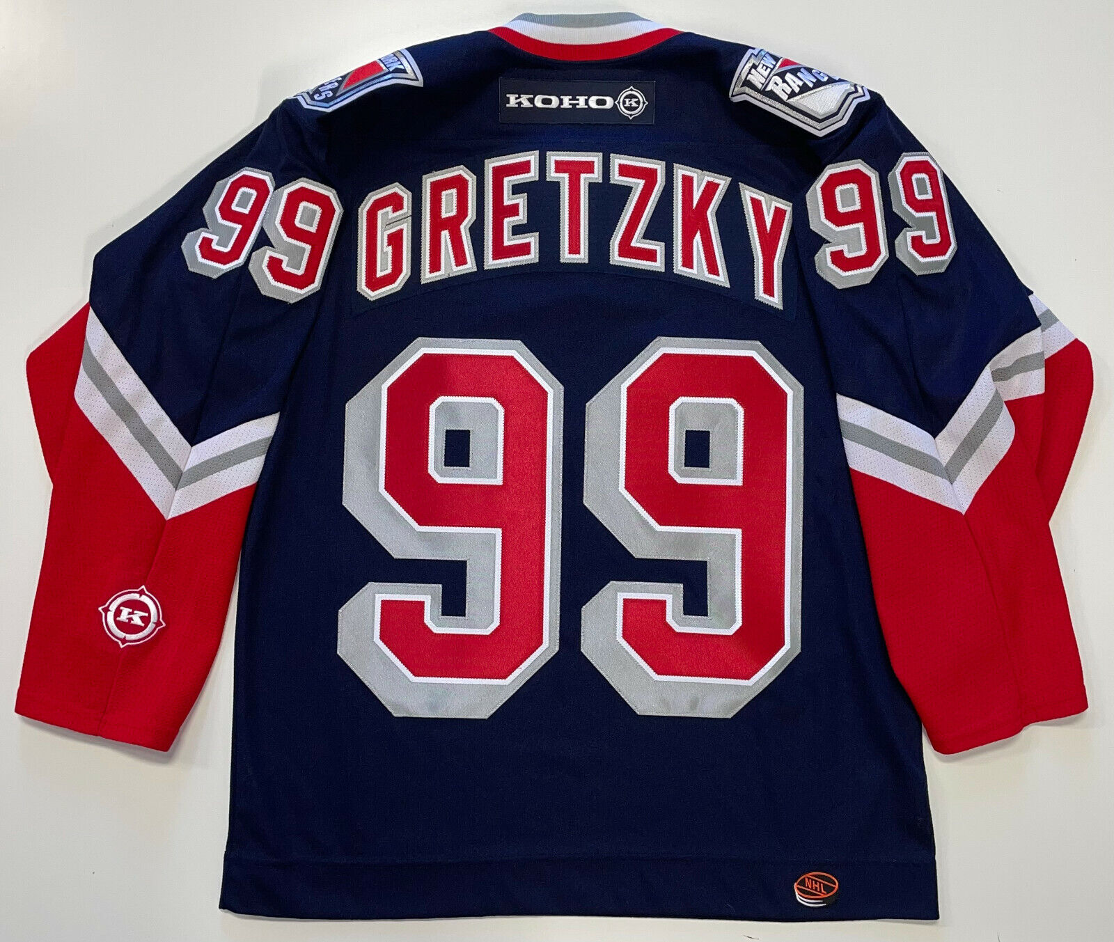 WAYNE GRETZKY  New York Rangers 1999 CCM Vintage Throwback Jersey