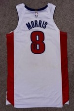 MARKIEFF MORRIS GAME USED WORN 2019 DETROIT PISTONS JERSEY TEAM NBA