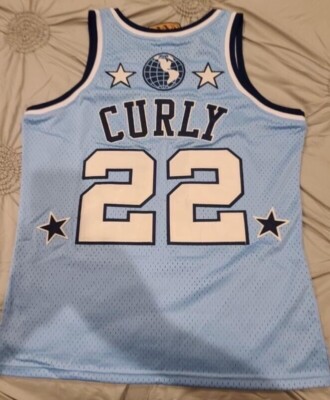 NWT HARLEM GLOBETROTTERS CURLY NEAL #22 RINGS & CRWNS SEWN BLUE