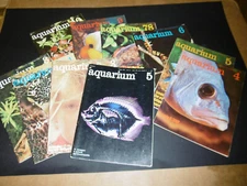 LOTTO DI 10 RIVISTE AQUARIUM ANNI'70 VEDI ELENCO INTERNO