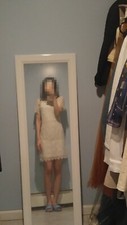Kensie cream white lace cocktail casual dress, NWT