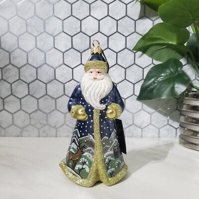 Hand Made Joy To The World Bluestone Manor Santa Ornament Poland