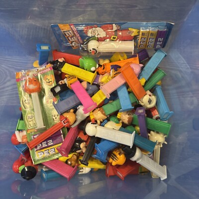 VINTAGE PEZ DISPENSERS  100++ MIXED LOT  ASSORTMENT Disney Garfield Nintendo