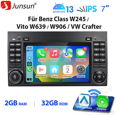 7  Carplay Autoradio Für VW Crafter Benz A/B Klasse GPS Navi WIFI BT DAB+ SWC FM