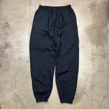 Vintage 90s Nike windbreaker pants black tonal joggers track pants mens medium