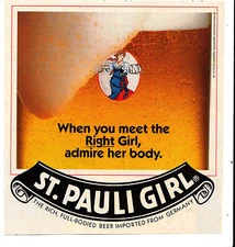 1990 St. Pauli Girl Advertisement