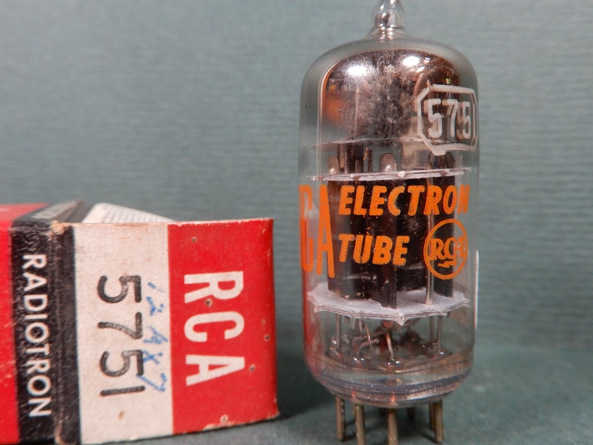 RCA Black Plate Support Rod 5751 Vacuum Tube Amperex Tested 91/100