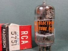 RCA Black Plate Support Rod 5751 Vacuum Tube Amperex Tested 91/100% Gm 1959!