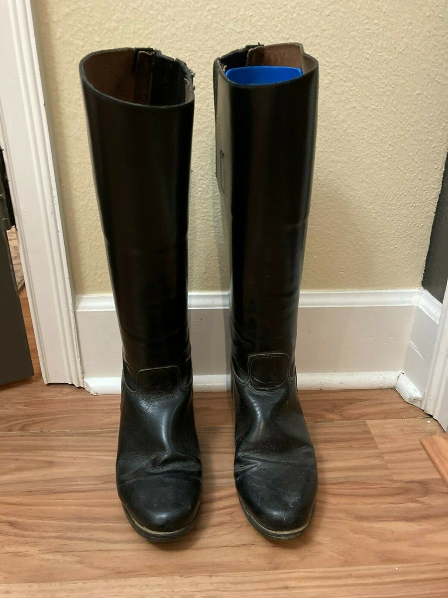 Bottes équitation Ovation Finalist – Cuir Noir, Femme, Pointure 6W, Fermeture éclair