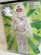 Astronaut Space Suit White NASA Cosplay Child Kids Costume Small 4-6