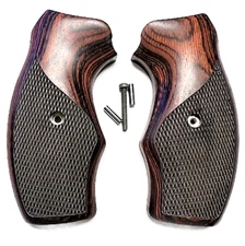 Grips for Rock Island M200 and M206 Rosewood checkered oversize wrap around.