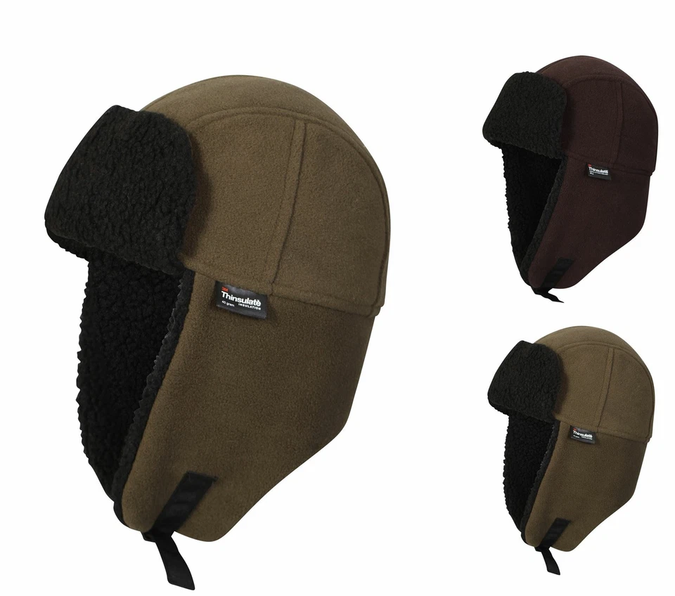Mens Waterproof Thinsulate Trapper Hat 3M Windproof Thermal Hats, M27