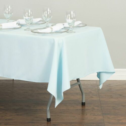 1 or 10 pcs 70 x 120 in. Rectangular Poly Tablecloth 33 colors Wedding Party - Picture 30 of 41