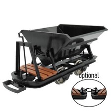 Kipplore mit Bremserbühne Grubenhunt Feldbahnwagen schwarz Spur-G als Bausatz