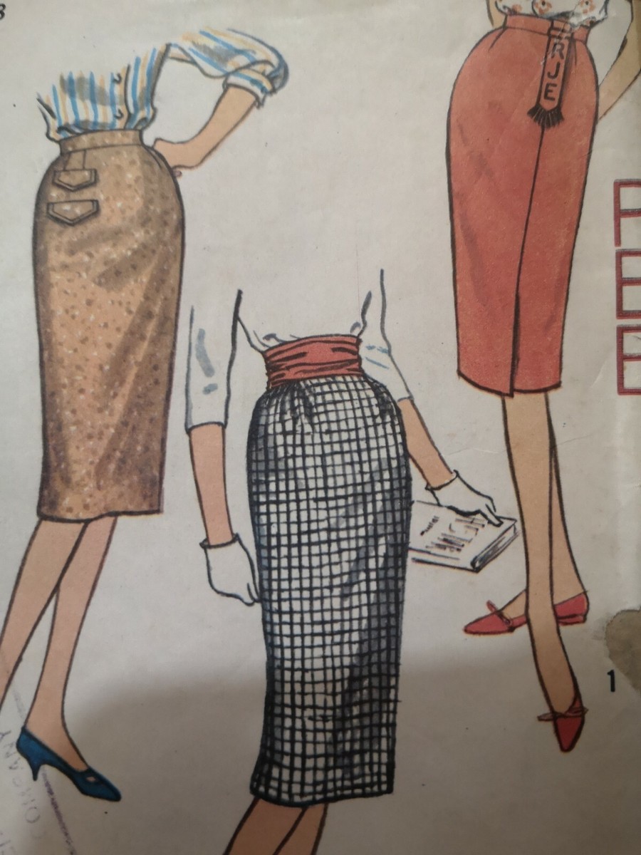 SIMPLICITY 3114 SEWING PATTERN VINTAGE 1950s simple make pencil