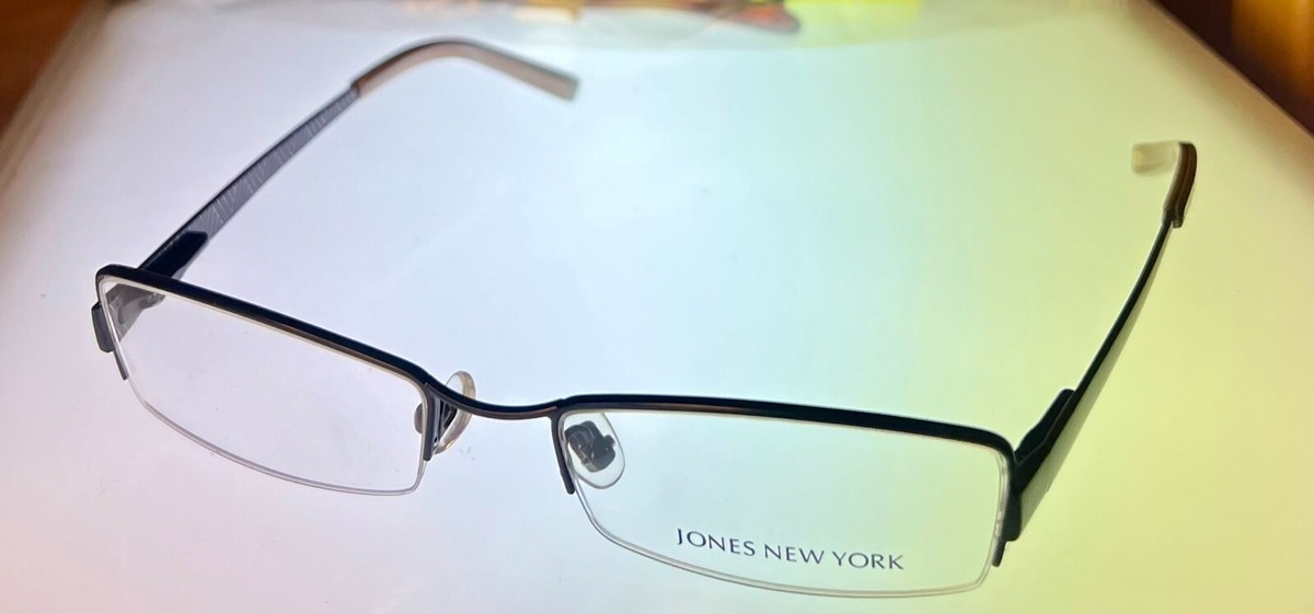 Jones New York Mens Rimless Rectangle Brown Metal Eyewear  display picture 1