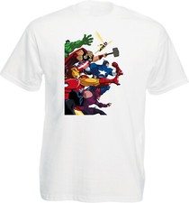 Image of Marvel Comics Heroes Group T-shirt, Avenger Lovers T-Shirt Unisex Tee Top.