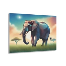 Elephant Wildlife Animal AI Generated Dreamy Acrylic Print