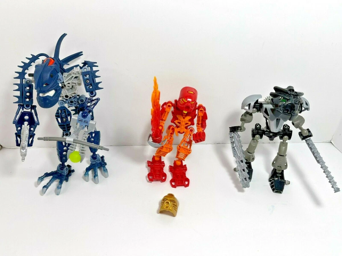LEGO Bionicle LOT Onua Nuva 8566 Tahu 7116 Vezok 8902