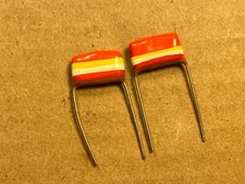 2 NOS Mullard Tropical Fish .22 uf 250v 10% Guitar Amp Tone Capacitors (Qty Avai