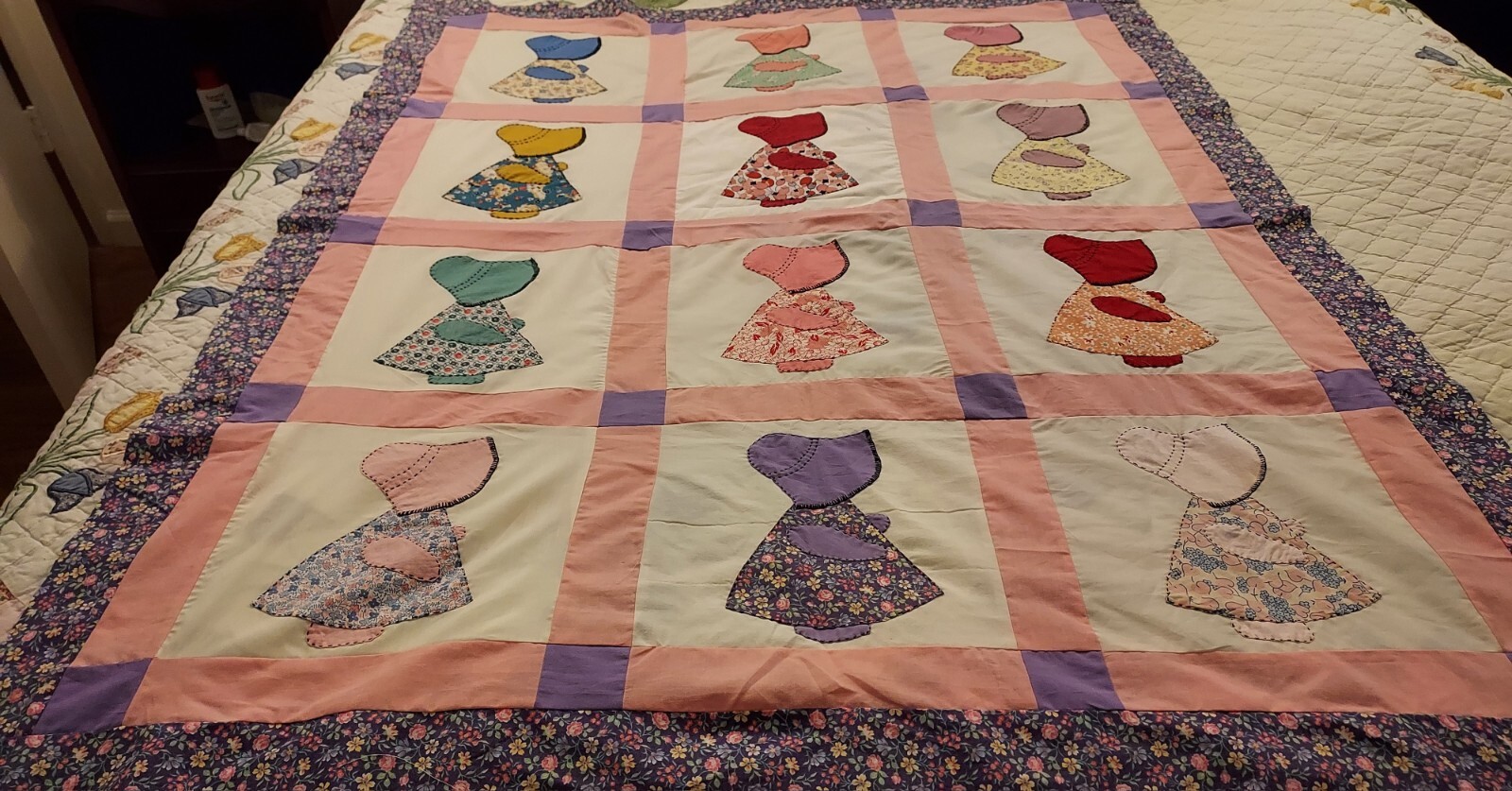 4 vintage quilt tops, 1 table runner top, 51 vintage quilt blocks. eBay